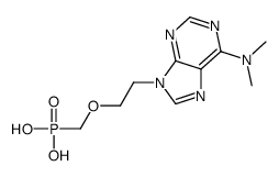 2-[6-(dimethylamino)purin-9-yl]ethoxymethylphosphonic acid结构式