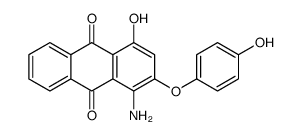 1-amino-4-hydroxy-2-(4-hydroxyphenoxy)anthraquinone Structure