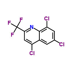 4,6,8-Trichloro-2-(trifluoromethyl)quinoline Structure