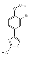 5-(3-溴-4-甲氧基苯基)噻唑-2-胺结构式