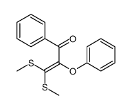 3,3-bis(methylsulfanyl)-2-phenoxy-1-phenylprop-2-en-1-one Structure