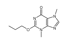 3,7-dimethyl-2-propoxy-3,7-dihydro-purin-6-one Structure