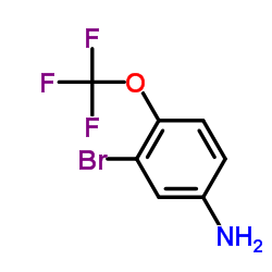 3-氟-4-(三氟甲氧基)苯胺结构式