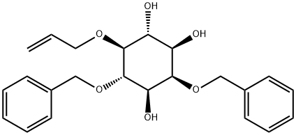 myo-Inositol, 2,4-bis-O-(phenylmethyl)-5-O-2-propenyl- Structure