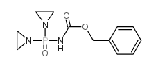 Carbamic acid,N-[bis(1-aziridinyl)phosphinyl]-, phenylmethyl ester Structure