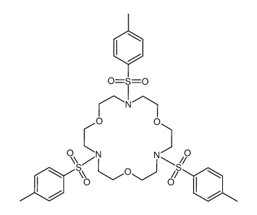 4,10,16-Tris-(toluene-4-sulfonyl)-1,7,13-trioxa-4,10,16-triaza-cyclooctadecane Structure