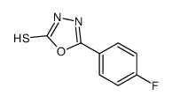 5-(4-FLUORO-PHENYL)-[1,3,4]OXADIAZOLE-2-THIOL结构式