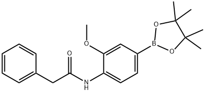 N-(2-methoxy-4-(4,4,5,5-tetramethyl-1,3,2-dioxaborolan-2-yl)phenyl)-2-phenylacetamide Structure