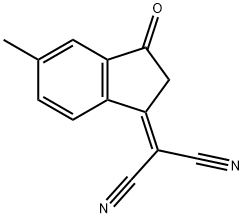 2-(5-甲基-3-氧代-2,3-二氢-1H-茚-1-亚基)丙二腈图片