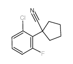 1-(2-CHLORO-6-FLUOROPHENYL)CYCLOPENTANECARBONITRILE Structure