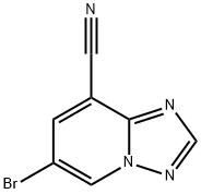 6-Bromo-[1,2,4]triazolo[1,5-a]pyridine-8-carbonitrile结构式