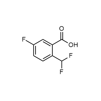 2-(Difluoromethyl)-5-fluorobenzoic acid Structure