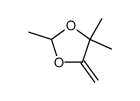 2,4,4-trimethyl-5-methylene-1,3-dioxolane结构式