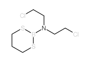 1,3,2-Dithiaborinan-2-amine,N,N-bis(2-chloroethyl)- Structure