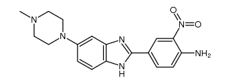 4-[5'-(4''-methylpiperazin-1''-yl)benzimidazol-2'-yl]-2-nitroaniline结构式