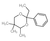 1,3-Dioxane,2-ethyl-4,5,5-trimethyl-2-phenyl- Structure