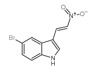 5-BROMO-3-(2-NITROVINYL)INDOLE Structure