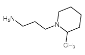 N-(3-氨丙基)-2-甲基哌啶结构式