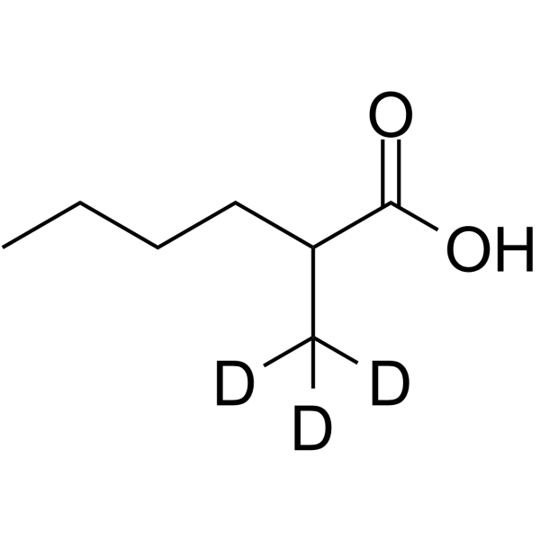 2-​Methylhexanoic acid-d3 Structure