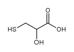 2-hydroxy-3-sulfanylpropanoic acid结构式