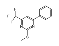 2-methylsulfanyl-4-phenyl-6-(trifluoromethyl)pyrimidine Structure