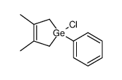 1-Chloro-3,4-dimethyl-1-phenyl-2,5-dihydro-1H-germole结构式