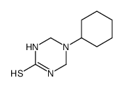 5-cyclohexyl-1,3,5-triazinane-2-thione Structure