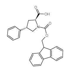 Fmoc-(2S,4S)-4-苯基吡咯烷-2-羧酸结构式