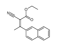 ethyl 2-cyano-3-naphthalen-2-ylbut-2-enoate Structure