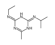 4-N-ethyl-6-methyl-2-N-propan-2-yl-1,3,5-triazine-2,4-diamine结构式