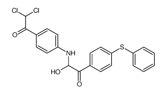 2-[4-(2,2-dichloroacetyl)anilino]-2-hydroxy-1-(4-phenylsulfanylphenyl)ethanone结构式