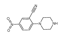 5-nitro-2-(piperazin-1-yl)benzonitrile Structure