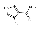 4-BROMO-1H-PYRAZOLE-3-CARBOTHIOAMIDE structure