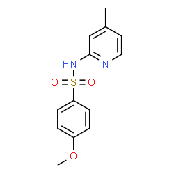 4-methoxy-N-(4-methylpyridin-2-yl)benzenesulfonamide Structure