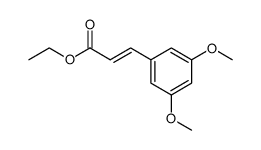 (E)-3-(3,5-二甲氧基苯基)丙烯酸乙酯结构式