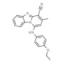 1-((4-ethoxyphenyl)amino)-3-methylbenzo[4,5]imidazo[1,2-a]pyridine-4-carbonitrile结构式