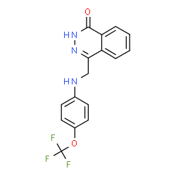 4-([4-(TRIFLUOROMETHOXY)ANILINO]METHYL)-1(2H)-PHTHALAZINONE结构式