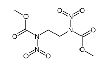 N,N'-dinitro-N,N'-ethanediyl-bis-carbamic acid dimethyl ester结构式