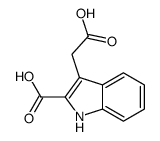 3-(carboxymethyl)-1H-indole-2-carboxylic acid结构式