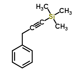 trimethyl(3-phenylprop-1-ynyl)silane Structure