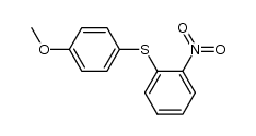 (4-methoxyphenyl)(2-nitrophenyl)sulfane结构式