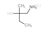 2-Butanethiol,1-amino-2-methyl-, hydrochloride (1:1) structure
