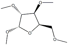 Methyl 2-O,3-O,5-O-trimethyl-α-D-xylofuranoside结构式