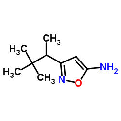 5-Isoxazolamine,3-(1,2,2-trimethylpropyl)-(9CI) Structure