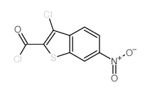 3-Chloro-6-nitro-1-benzothiophene-2-carbonyl chloride Structure