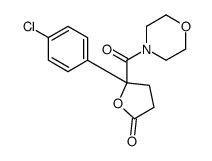 5-(4-chlorophenyl)-5-(morpholine-4-carbonyl)oxolan-2-one结构式