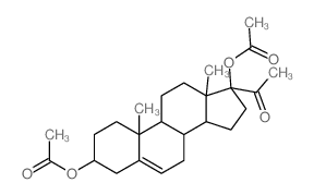 Pregn-5-en-20-one,3,17-bis(acetyloxy)-, (3b)- structure