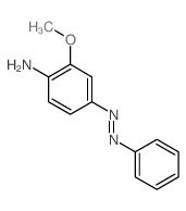 Benzenamine,2-methoxy-4-(2-phenyldiazenyl)- Structure