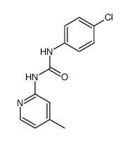 1-(4-chloro-phenyl)-3-(4-methyl-pyridin-2-yl)-urea结构式