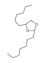 (2R,4R)-2-heptyl-4-hexyl-1,3-dioxolane Structure